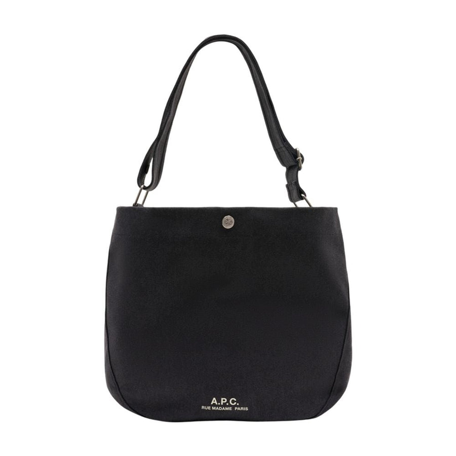 A.p.c. Journal Crossbody Bag — Black Cotton