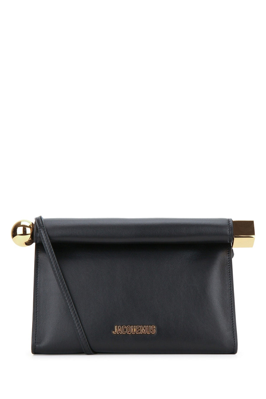 Jacquemus Rond Shoulder Bag — Black Leather