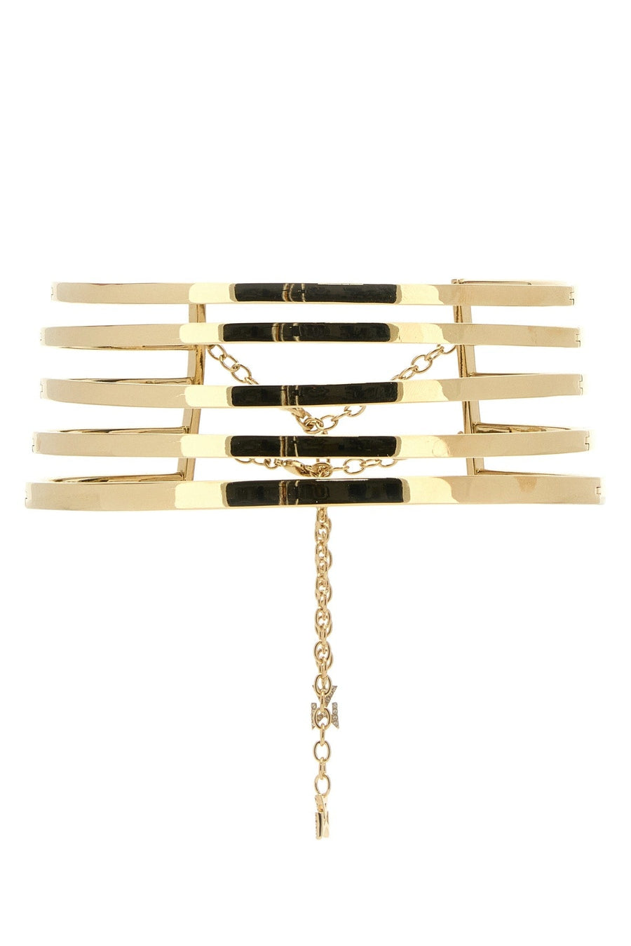 Amina Muaddi Goldbase Necklace — Gold Necklaces