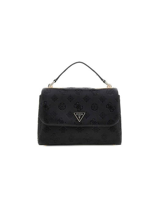 Guess Top Handle Bag — Black Polyurethane