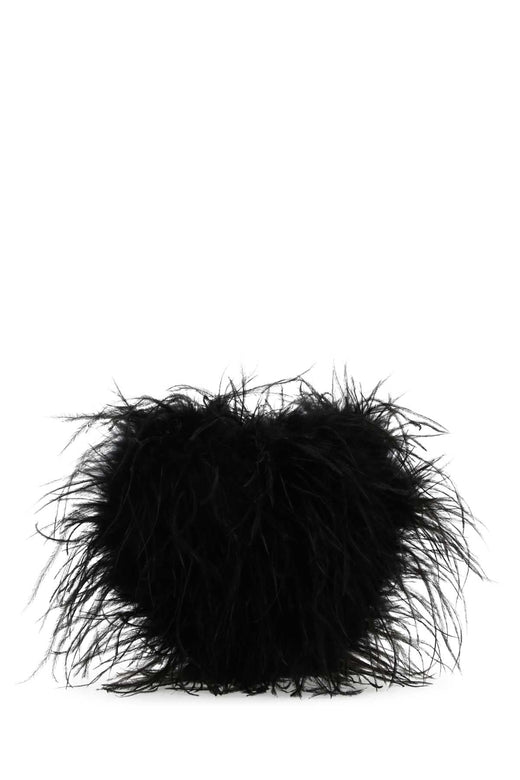 Alexander Wang Feather Clutch — Black