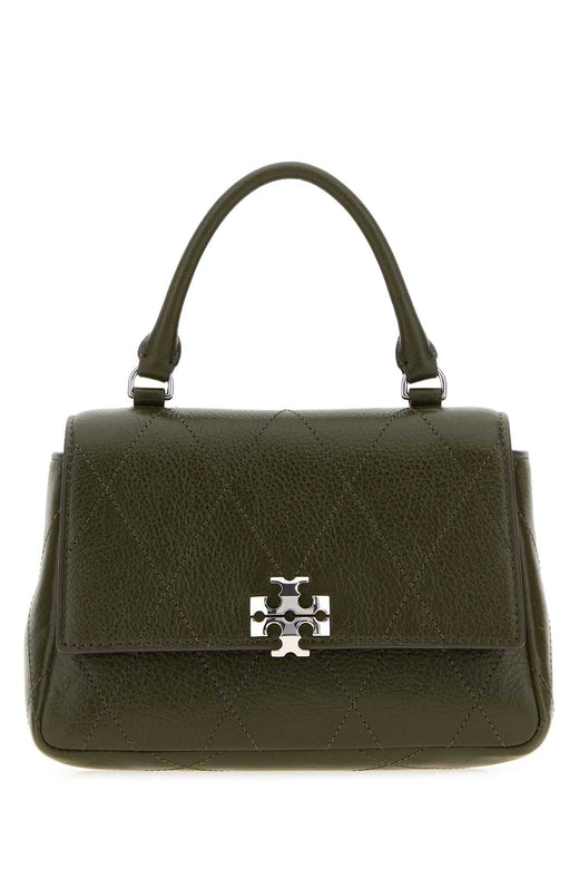 Tory Burch Quilted Top Handle Bag — Green