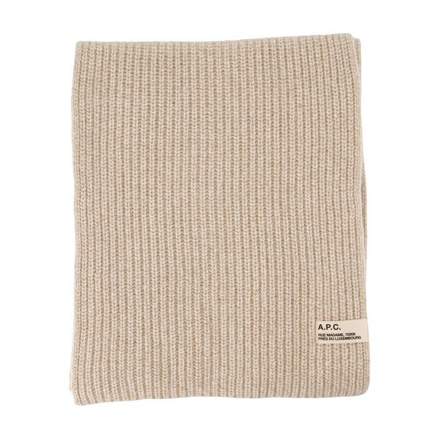 A.p.c. Sasha Scarf — Beige Wool Scarfs