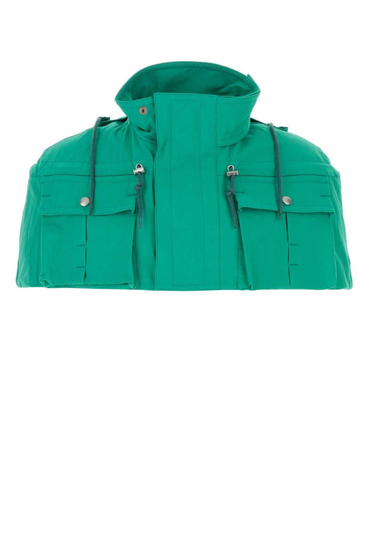 Prada Recycled Nylon Cape — Green Scarfs