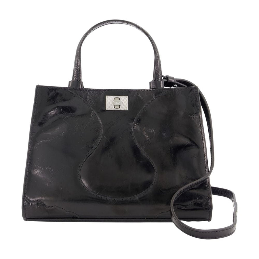 Zadig & Voltaire Jack Nano Top Handle Bag — Black Cowhide