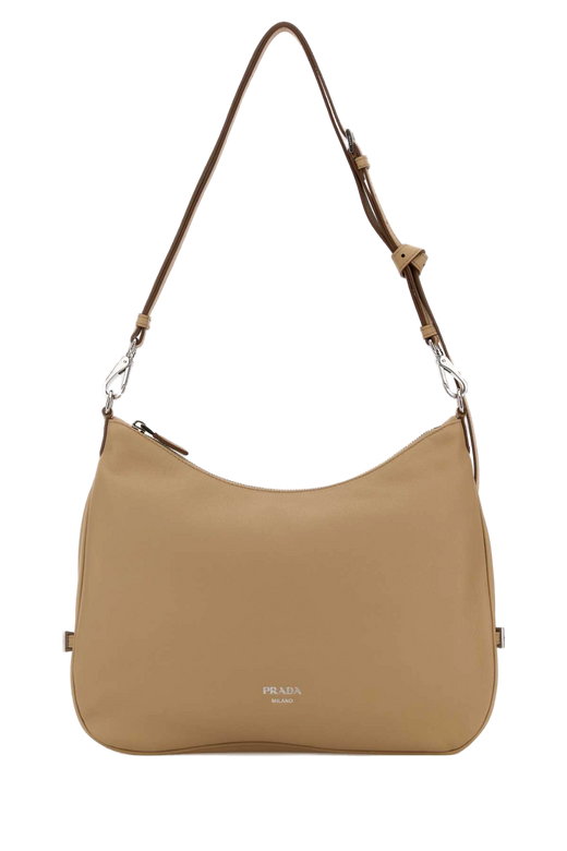 Prada Fold Shoulder Bag — Beige