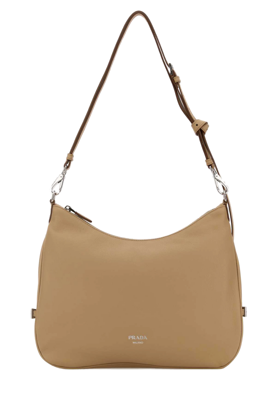 Prada Fold Shoulder Bag — Beige