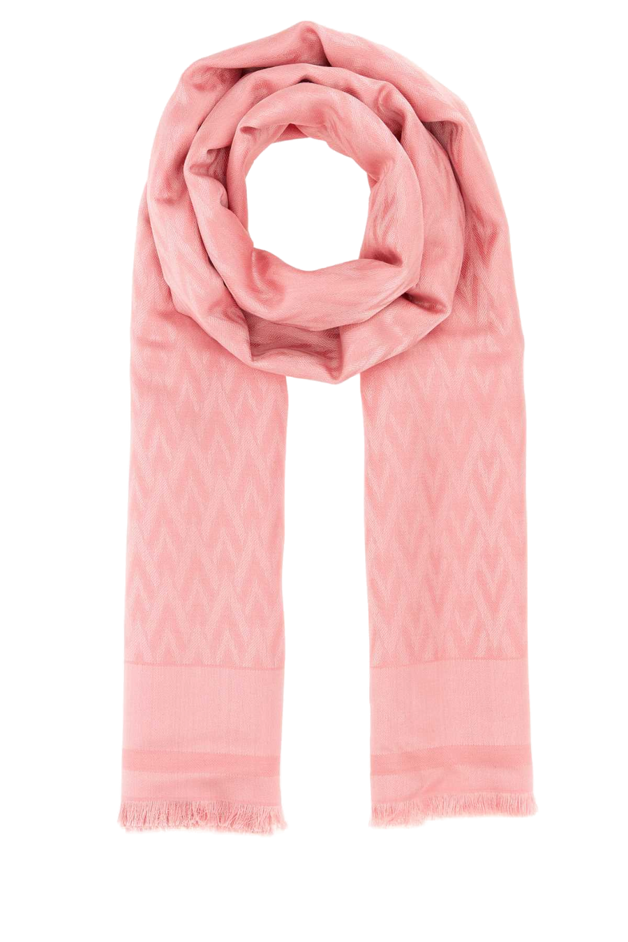 Valentino Garavani Toute Scarf — Pink Exterior: Silk Wool Scarfs