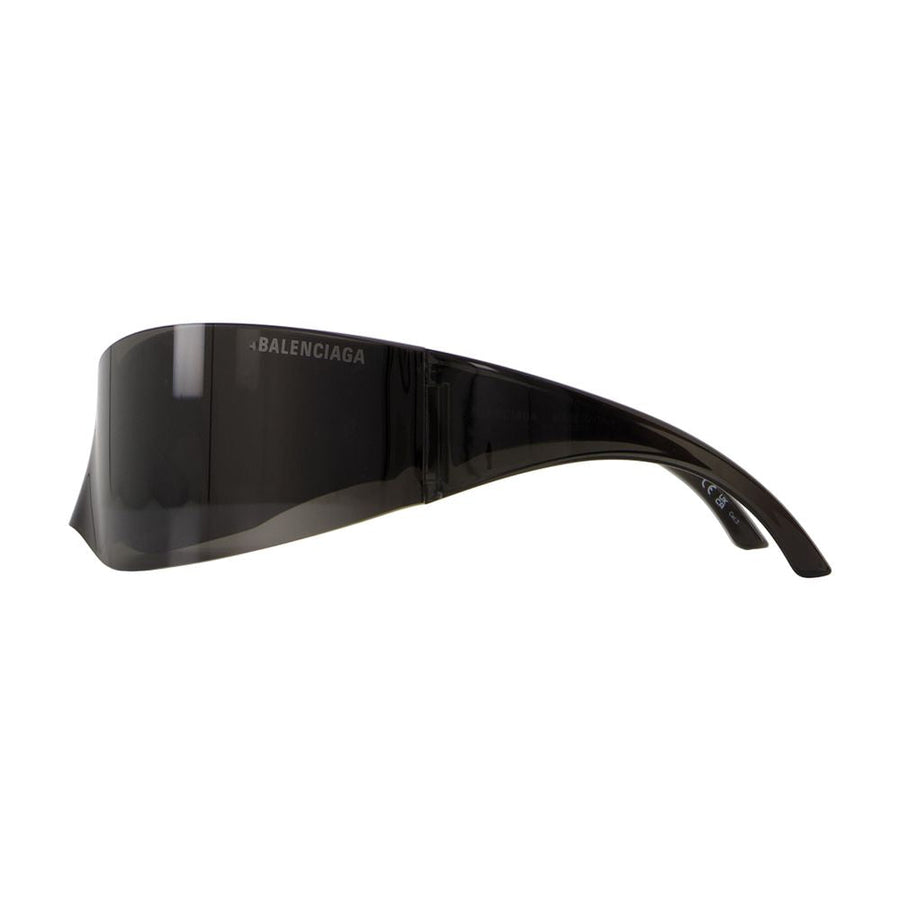 Balenciaga Bb0299s-001 Wraparound Nylon Sunglasses — Black