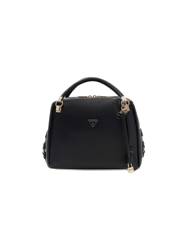 Guess Danya Top Handle Bag — Black Polyurethane
