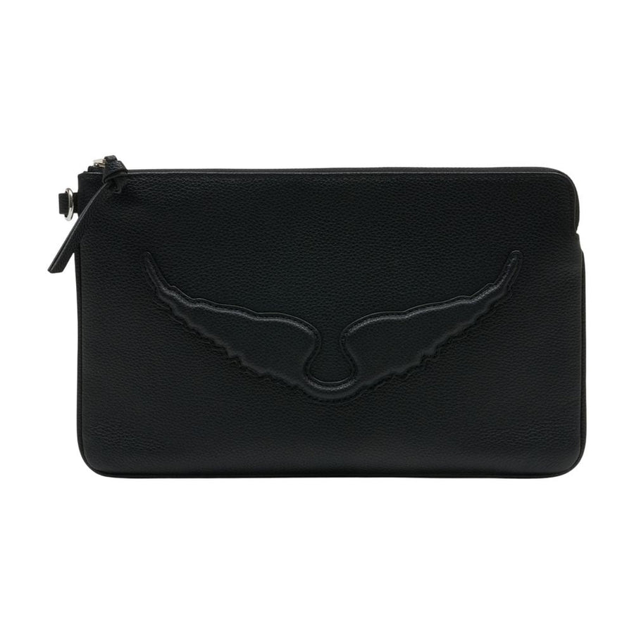 Zadig & Voltaire Clutch — Black Cowhide Wallet