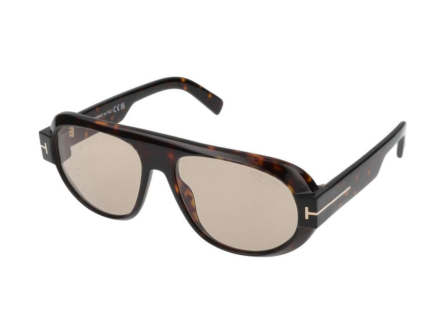 Tom Ford Ft1102 Injected Acetate Sunglasses — Tortoiseshell-Black Tortoiseshell/black