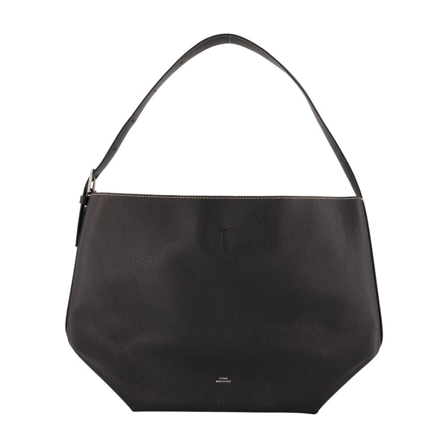 Toteme Shoulder Bag — Black Calfskin