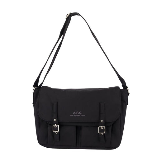 A.p.c. Messenger Archive Crossbody Bag — Black Synthetic