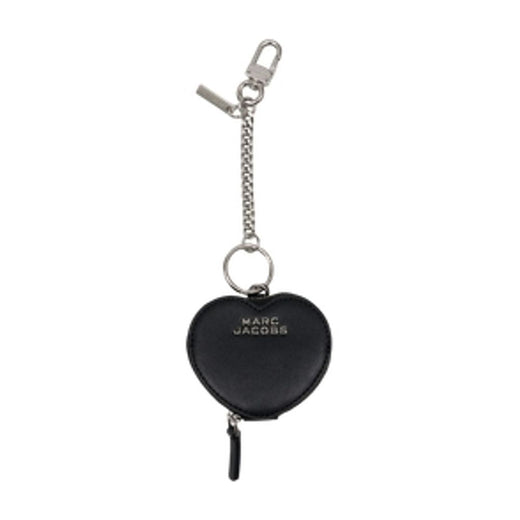 Marc Jacobs Heart-Shaped Leather Coin Purse — Black Cowhide Purses