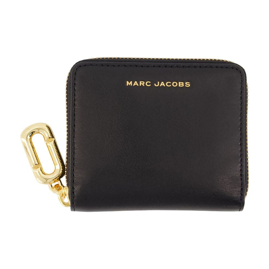 Marc Jacobs Slim Compact Wallet — Black Cowhide Accessories /