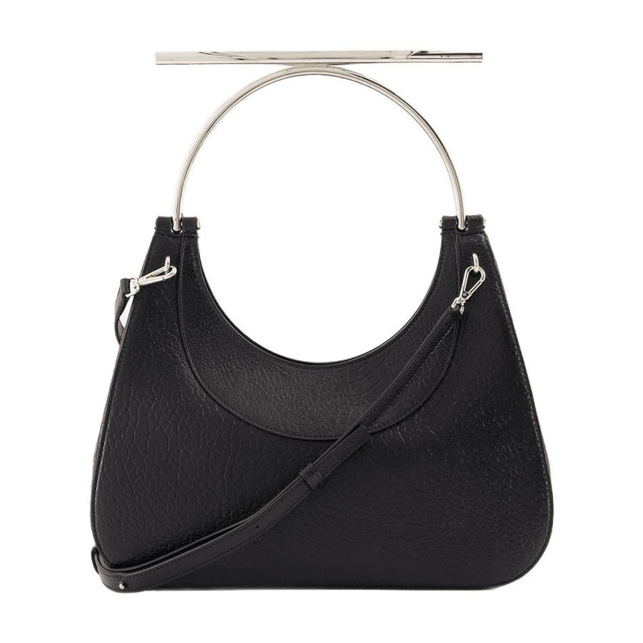 Alexander Mcqueen Textured Lambskin Shoulder Bag — Black