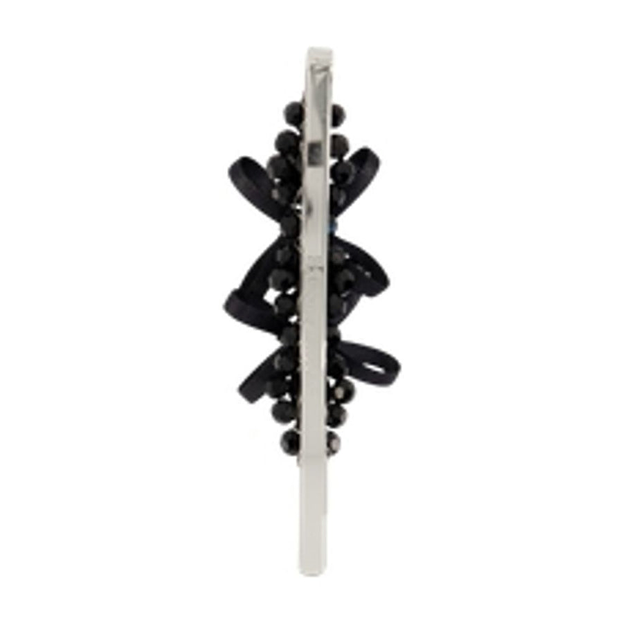 Simone Rocha Petite Bow Flower Hair Clips — Black Others Pins Claws &