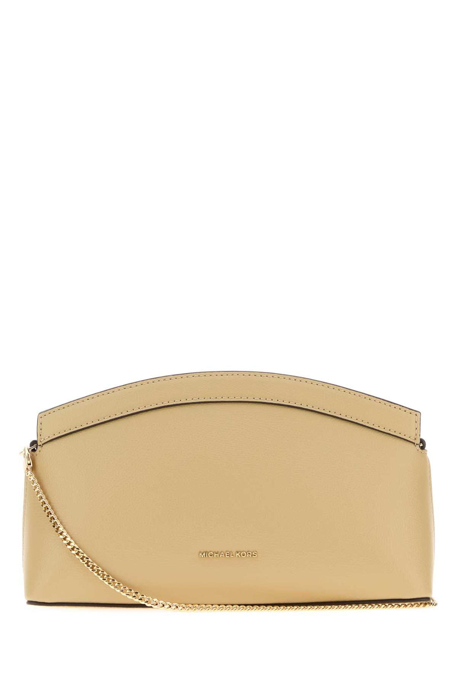 Michael By Kors Dome Clutch — Beige