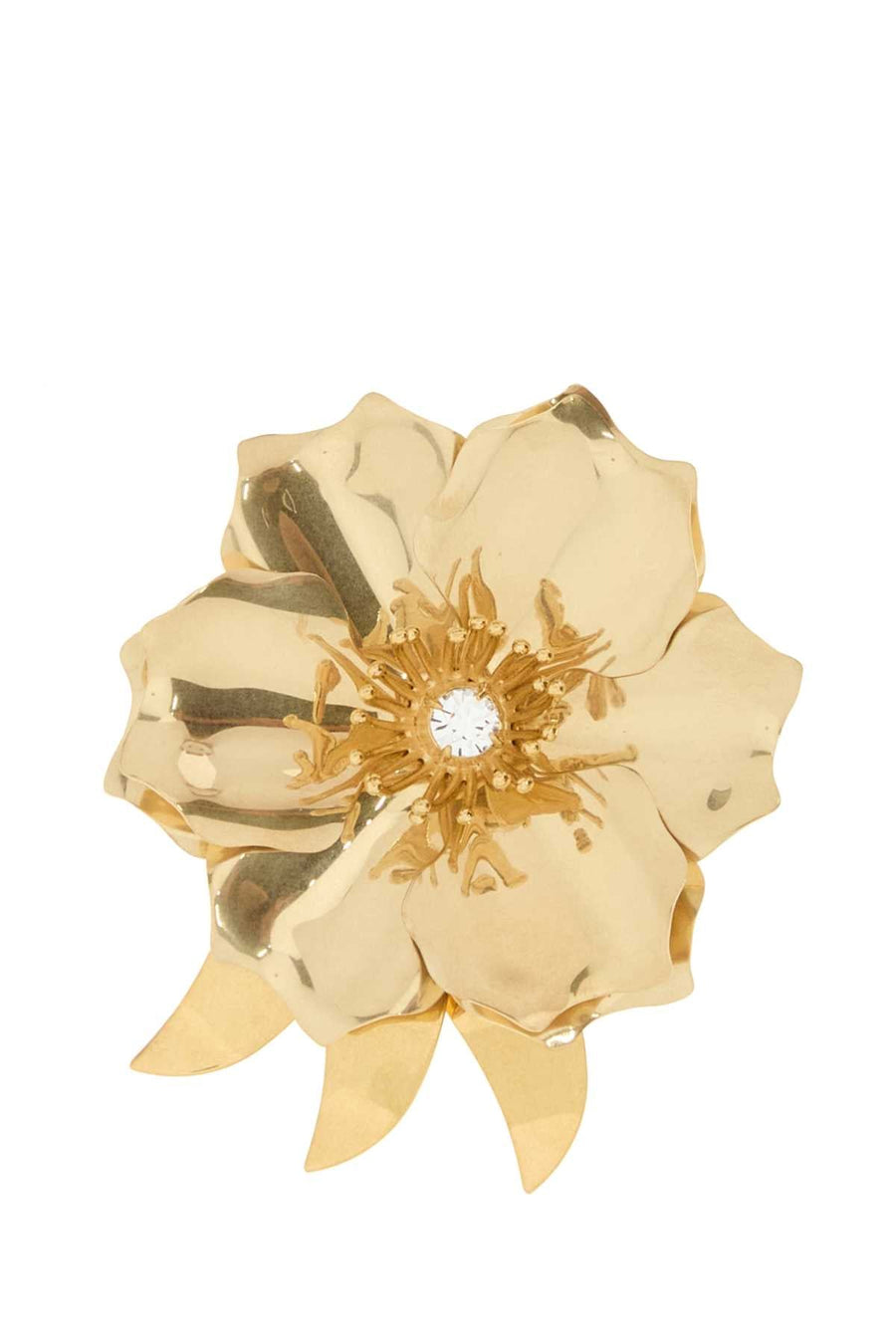 Gold Metal Pin Oro+crystal Ottone-Imitationcrystal Spille Accessory