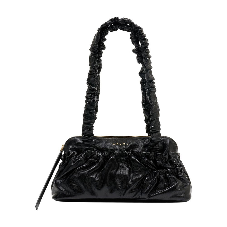 Marni Shoulder Bag — Black Calfskin