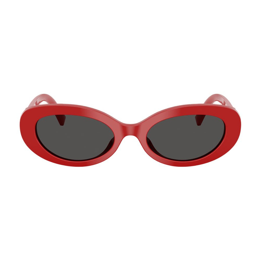 Dolce&gabbana 0dg4537-30888753 Oval Acetate Sunglasses — Red