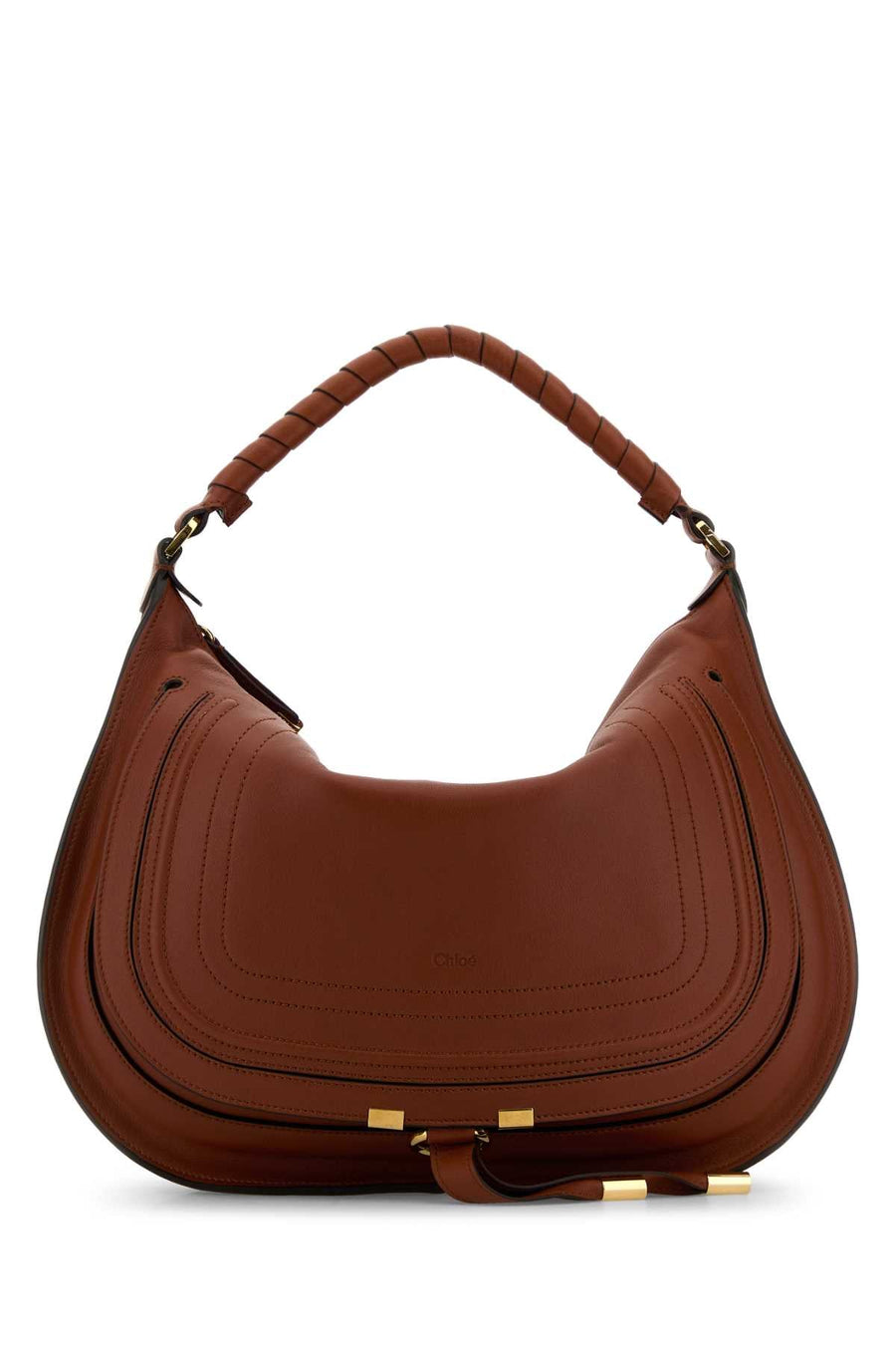 Chloé Marcie Shoulder Bag — Brown