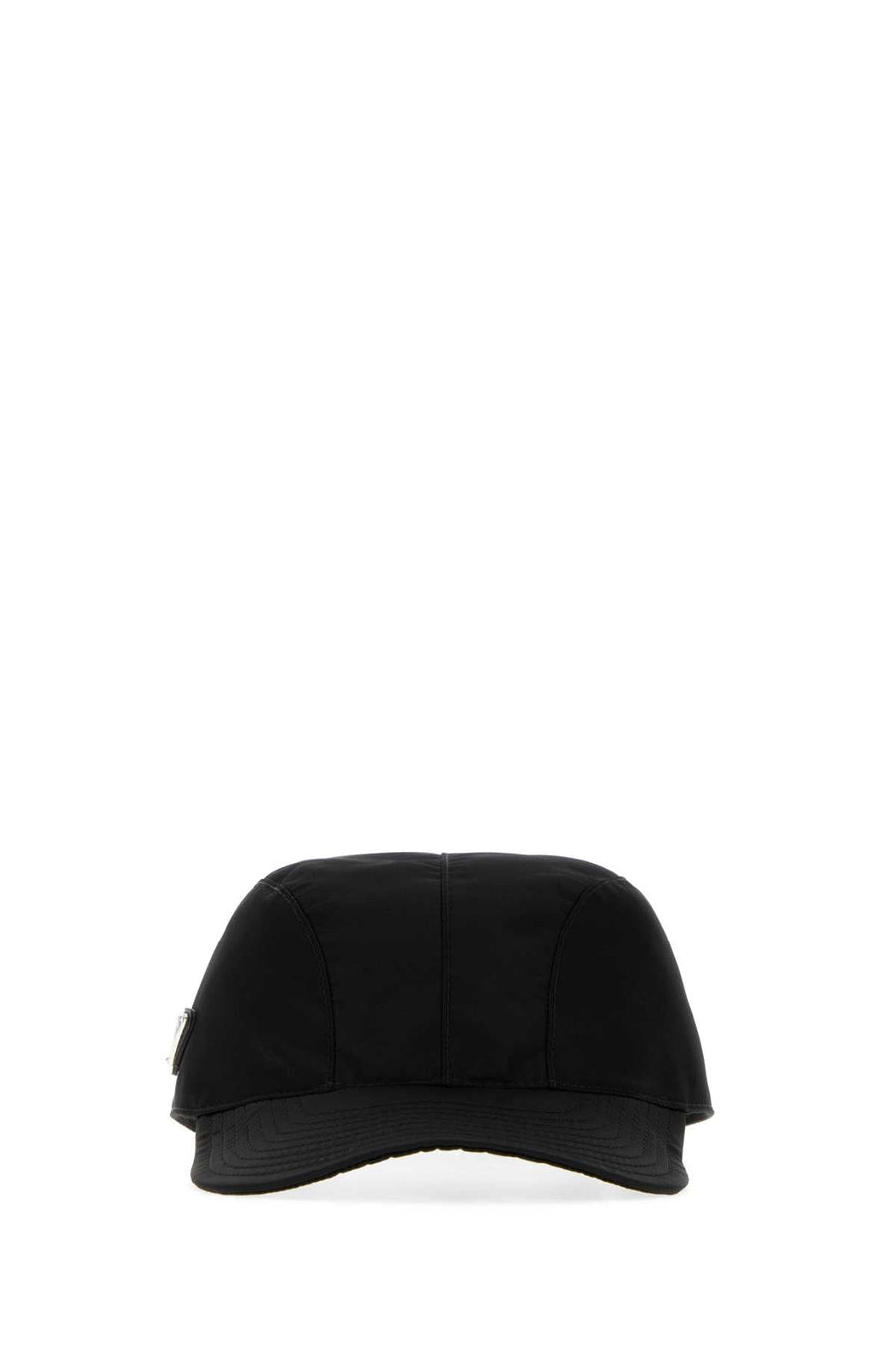 Prada Hat Recycled Nylon Baseball Cap — Black Caps