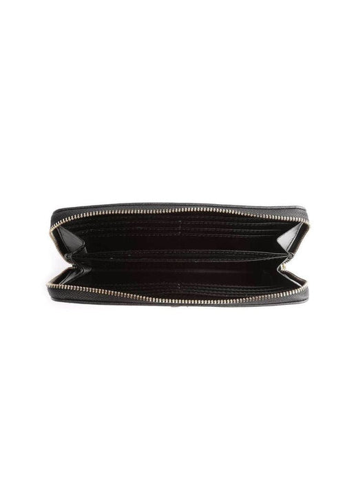 Calvin Klein Leather Continental Wallet — Black