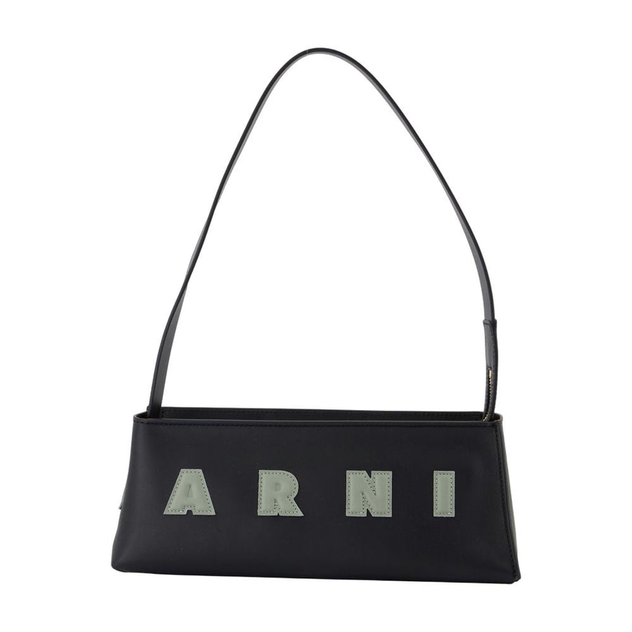 Marni Shoulder Bag — Black Calfskin