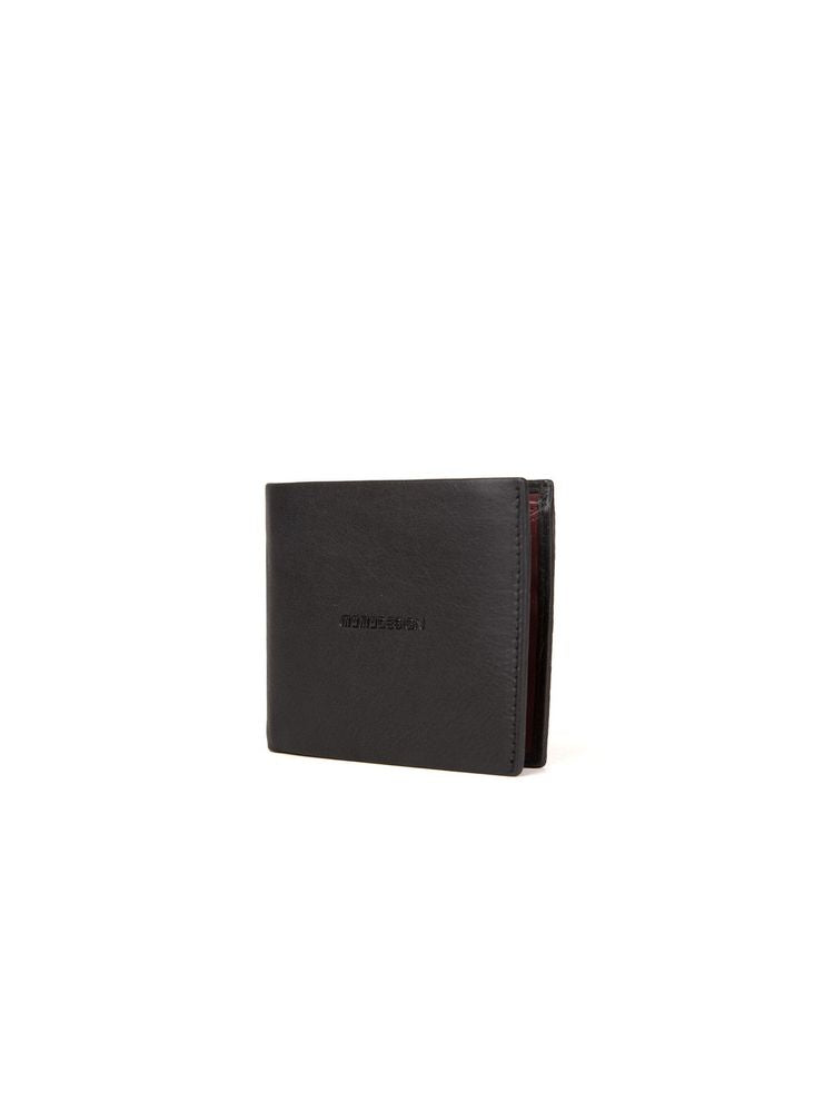 Momo Design Two-Tone Polyurethane Wallet — Black