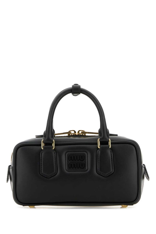 Miu Miu Arcadie Top Handle Bag — Black Vitello