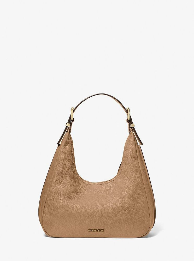 Michael Kors Nolita Shoulder Bag — Beige Leather