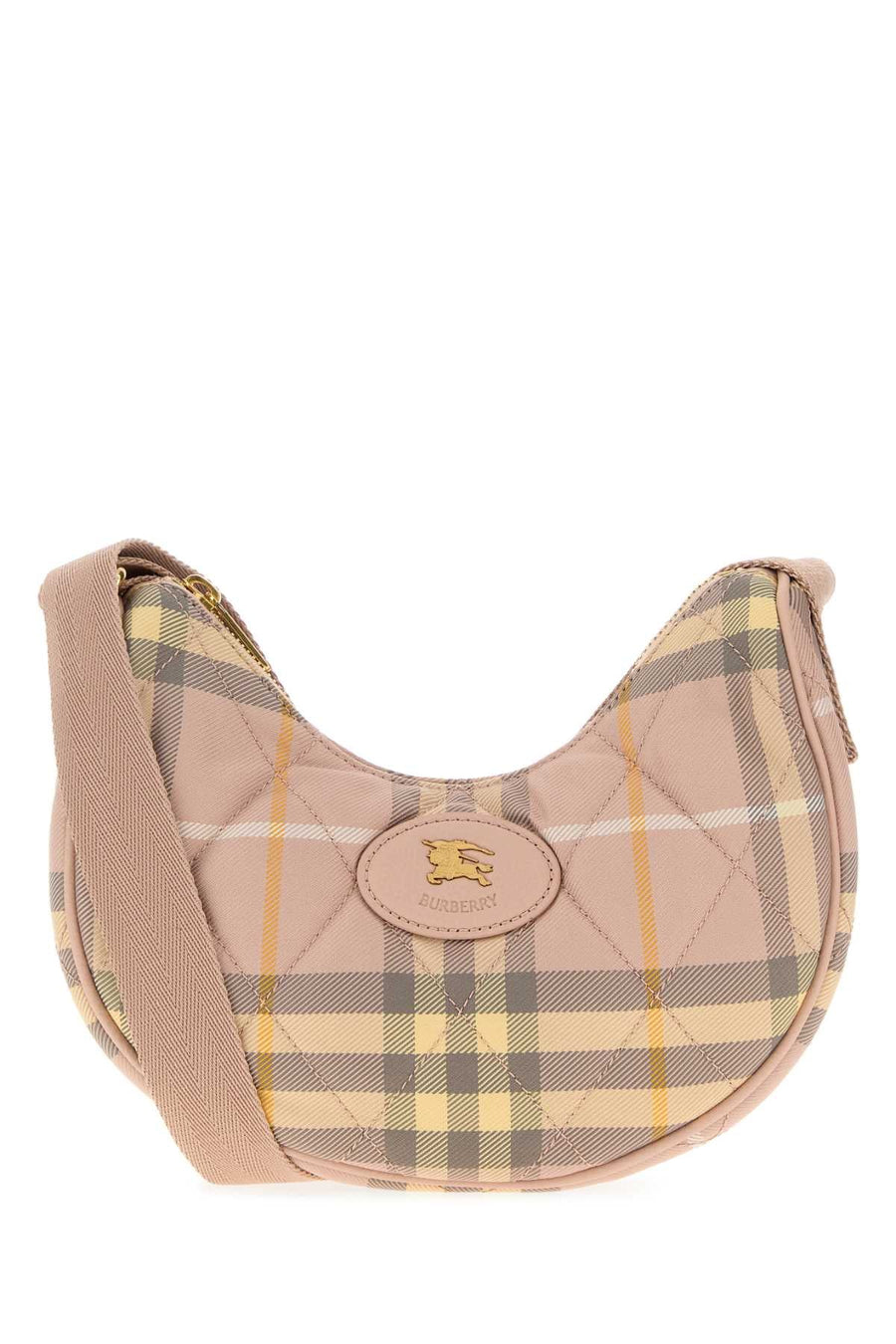 Burberry Horseshoe Crossbody Bag — Beige