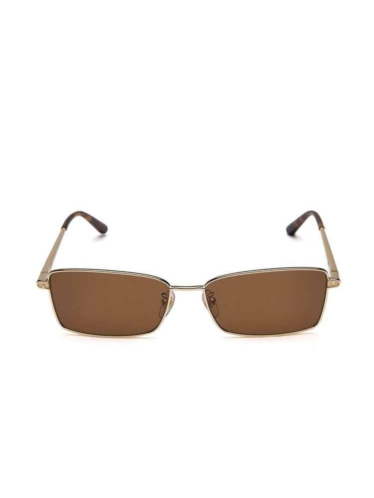 Furla Sfub18 Metal Rectangle Sunglasses — Rose Gold