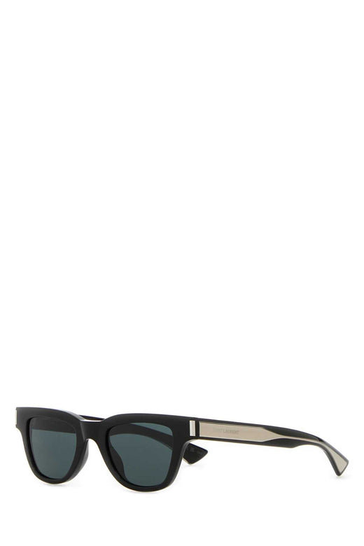 Saint Laurent 822251y9967 Acetate Cat-Eye Sunglasses — Black Exterior