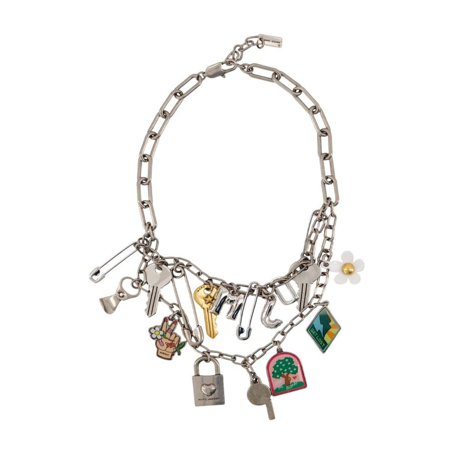 Marc Jacobs Pop Americana Charm Necklace — Silver Metal Necklaces