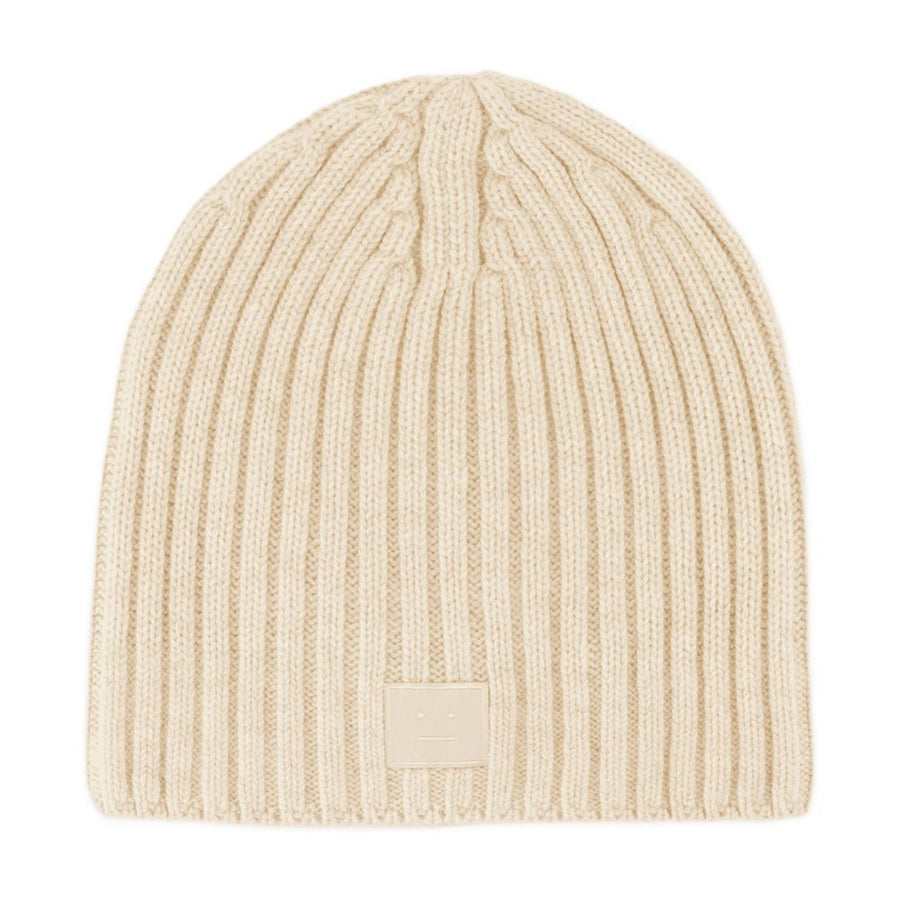 Acne Studios C40387-633 Beanie — Beige Wool Beanies
