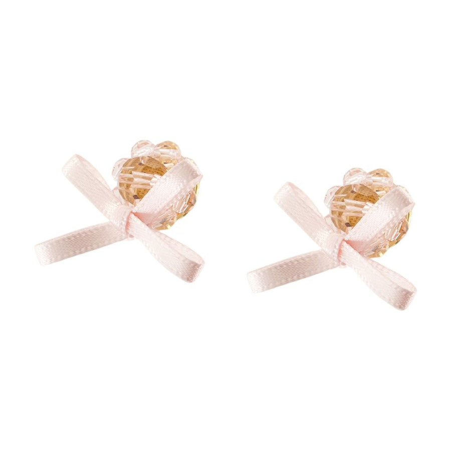 Simone Rocha Petite Bow Daisy Earrings — Pink Others