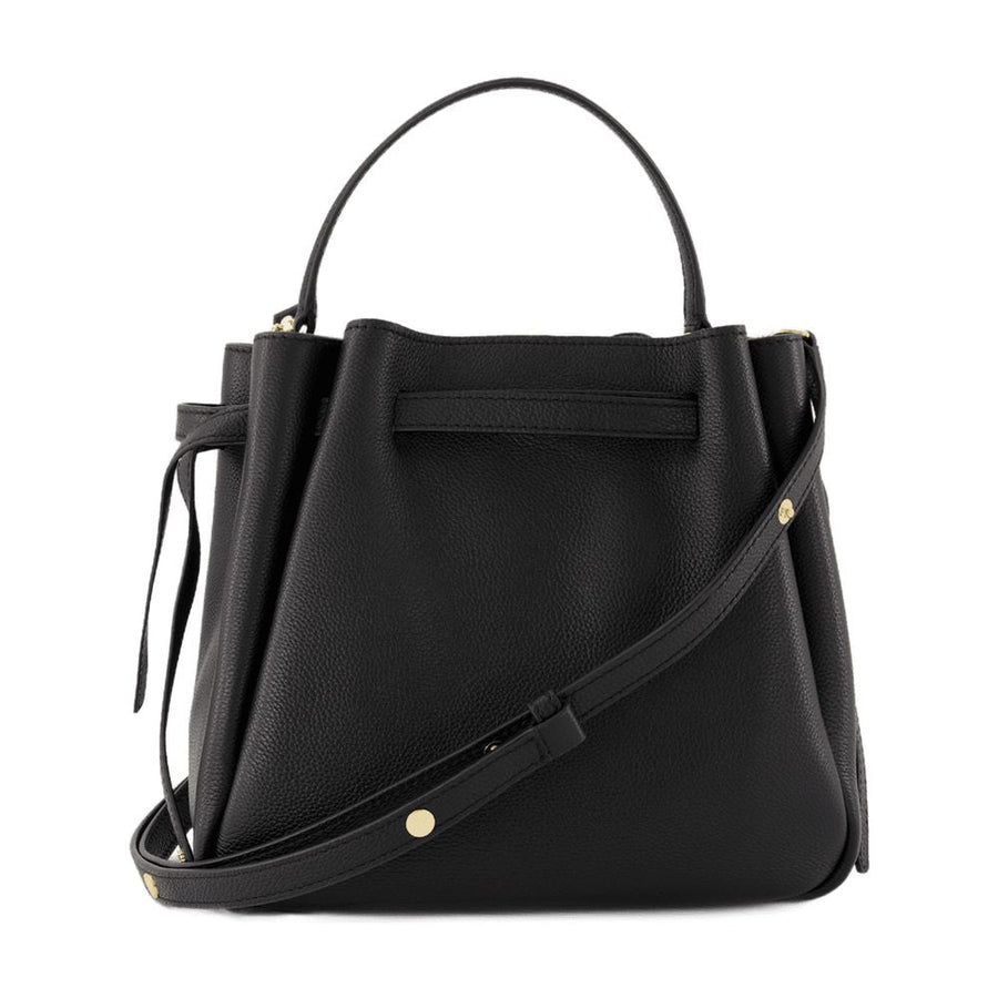 Tory Burch Romy Shoulder Bag — Black Calfskin