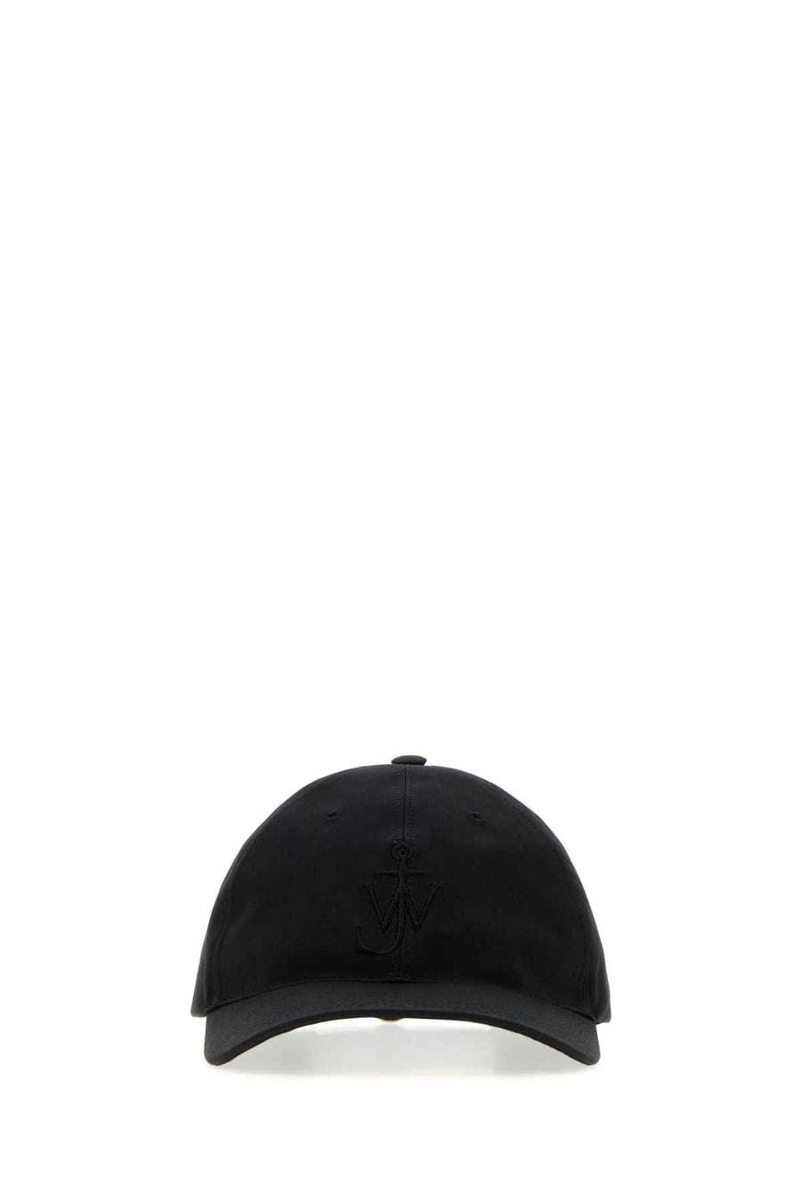 Jw Anderson Hat Gabardine Baseball Cap — Black Caps