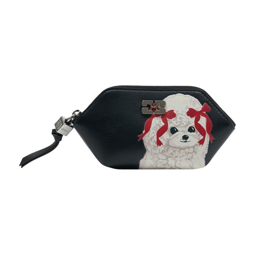 Ganni Coin Purse — Black Lambskin Purses