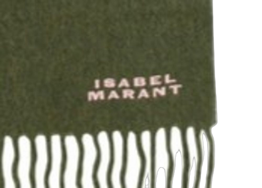 Isabel Marant Firny Scarf — Khaki Wool Scarfs