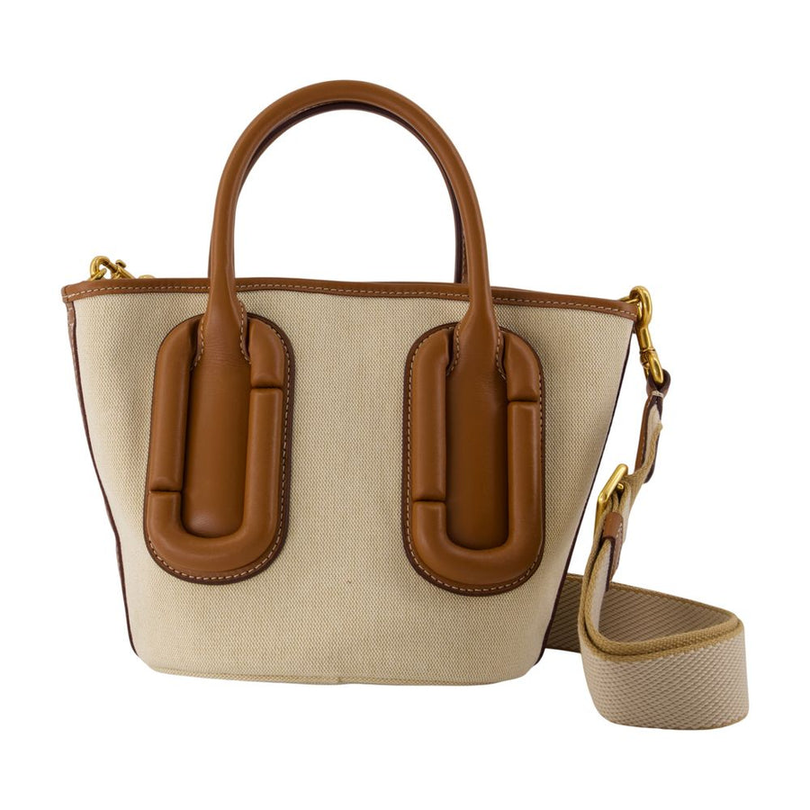 Marc Jacobs Top Handle Bag — Beige Cotton
