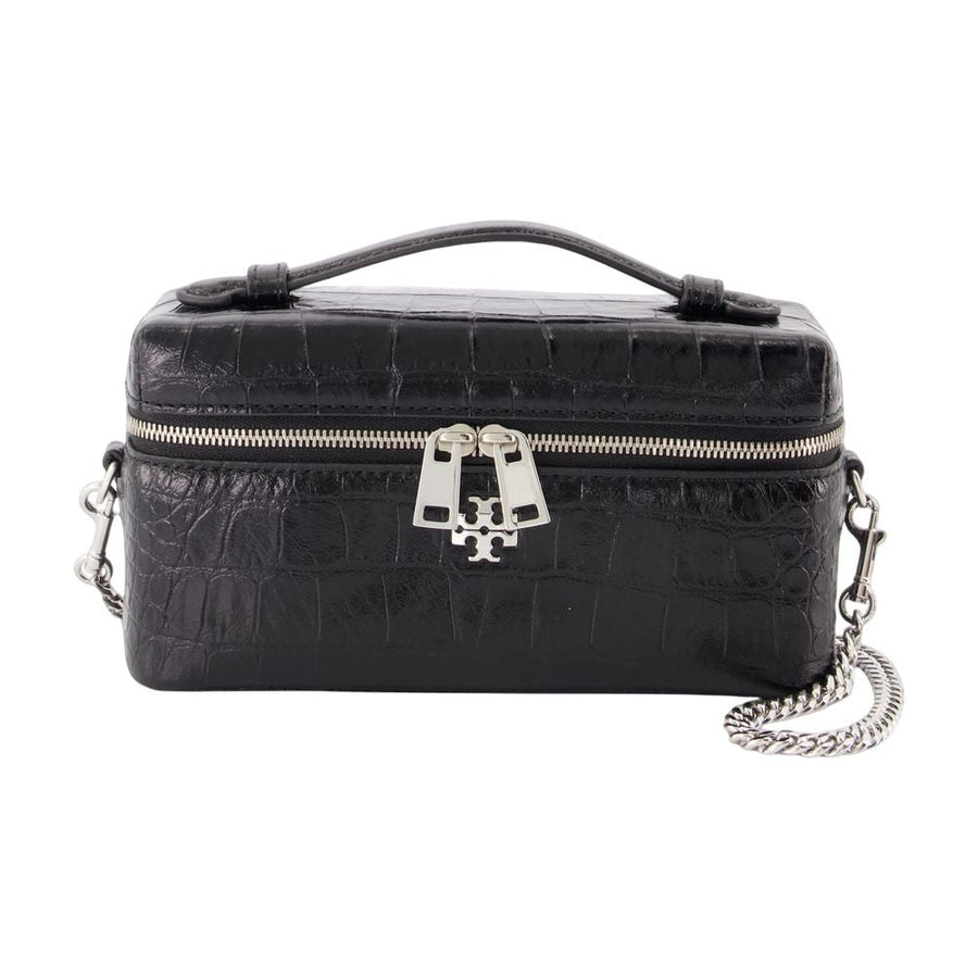 Tory Burch Vanity Case — Black Calfskin Bag