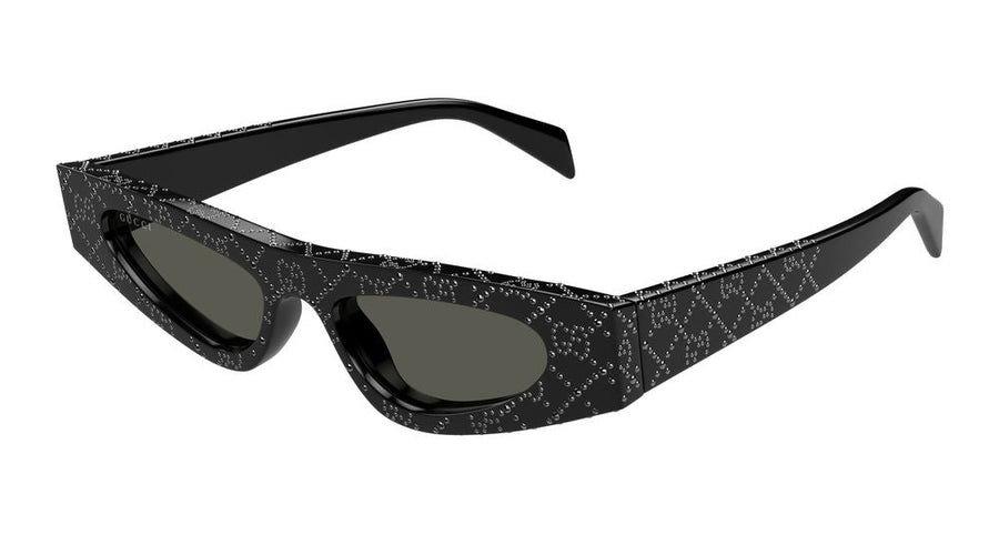 Gucci Gg1779s Logo-Jacquard Acetate Sunglasses — Black