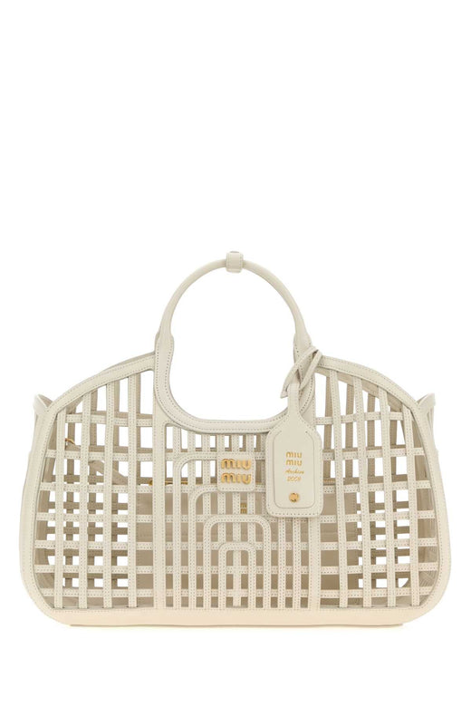 Miu Miu A Shoulder Bag — Beige Calf Leather