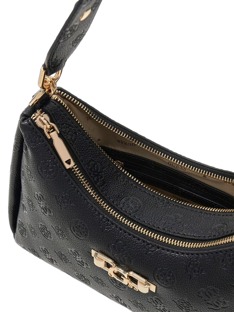Guess Anise Shoulder Bag — Black Polyurethane