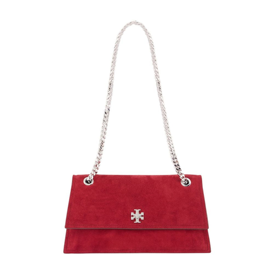 Tory Burch Kira Turnlock Shoulder Bag — Red Calfskin