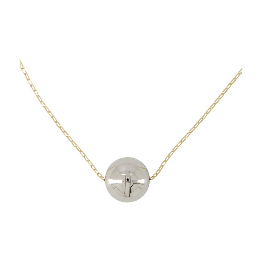 Isabel Marant Chain-Link Pendant Necklace — Gold Metal Necklaces